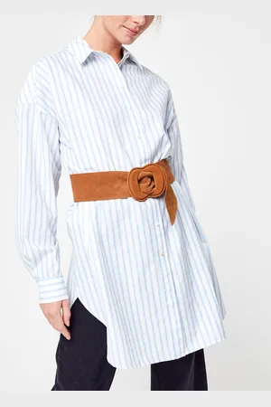 SELECTED Slfami Ls Stripe Long Shirt W - Abbigliamento - Taglia 34