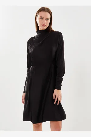 SELECTED Slfalana Ls Short Satin Dress B - Abbigliamento - Taglia 40