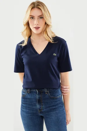 Lacoste Tee Shirt col V TF7300 - Abbigliamento - Taglia 34