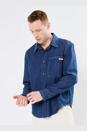 Calvin Klein Regular Denim Shirt J30J327022 - Abbigliamento - Taglia L