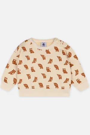 Petit Bateau Sweatshirt Bébé Garcon Chouette - Abbigliamento - Taglia 12M