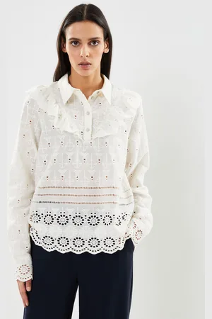 VILA Viadrienne Ls Halfplacket Shirt/Rou - Abbigliamento - Taglia 34