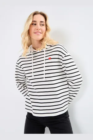 Pieces® PCCHILLI LS HOODIE STRIPES EMB NOOS BC - Abbigliamento - Taglia XL