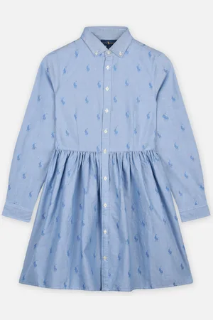 Ralph Lauren Cotton Dress-Dresses-Woven - Abbigliamento - Taglia 10 - 11A