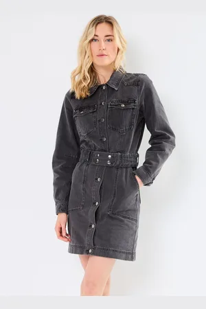 VILA ROUNOVA L/S SHORT DENIM DRESS - Abbigliamento - Taglia 34