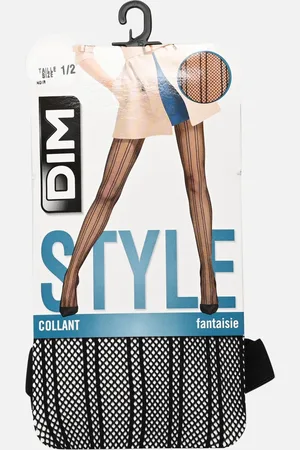 Dim Collant Résille Rayures Pyjama Noir - Calze e collant - Taglia 1 - 2