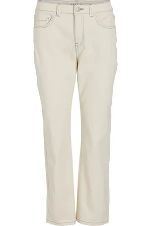VILA Vialice Rw Straight 7/8 Stitch Jeans/R - Abbigliamento - Taglia 34