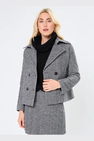 Molly Bracken LADIES WOVEN SHORT COAT - Abbigliamento - Taglia XS