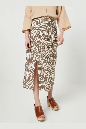 VILA Vidogma Jade Slit Skirt/Su - Abbigliamento - Taglia 34