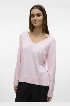 VERO MODA VMSILJE LS V-NECK PULLOVER GA NOOS - Abbigliamento - Taglia L