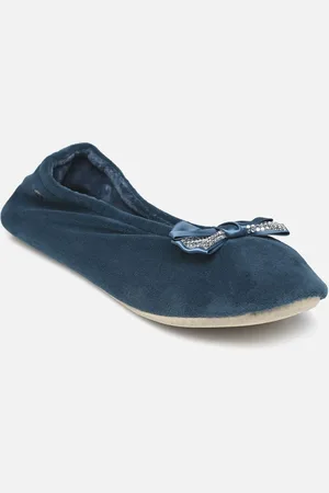 Isotoner Ballerine - Microvelours - Noeud Précieux - Pantofole - Taglia 35 - 36