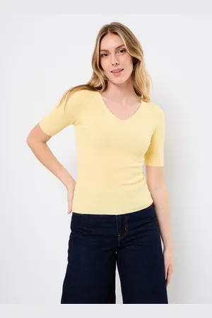 Numph NUAYELET SS PULLOVER CROPPED - Abbigliamento - Taglia L