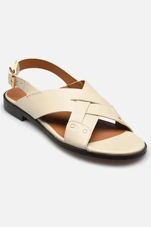 Rivecour Sandales n°204 - Cuir nappa - Blanc cassé - Sandali e scarpe aperte - Taglia 36