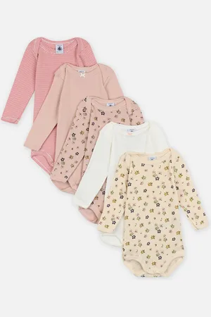 Petit Bateau 5 Bodies US ML A0BGT00 - Abbigliamento - Taglia 18M