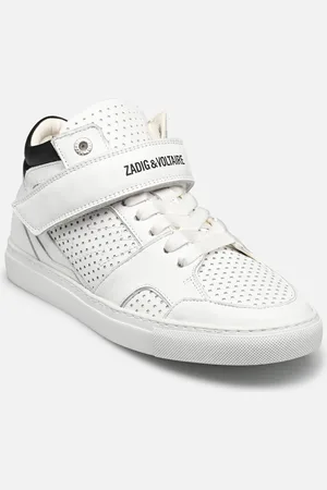 Zadig & Voltaire Mid Flash Smooth Calfskin Perf - Sneakers - Taglia 36