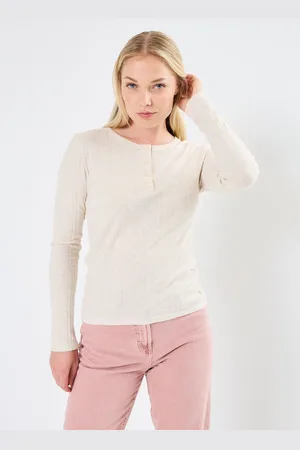 Petit Bateau Tee Shirt ML Iconique Col Tunisien - Abbigliamento - Taglia M
