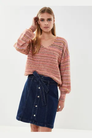 VILA Vikiva Hal165 Hw Belt Denim Skirt - Abbigliamento - Taglia 42