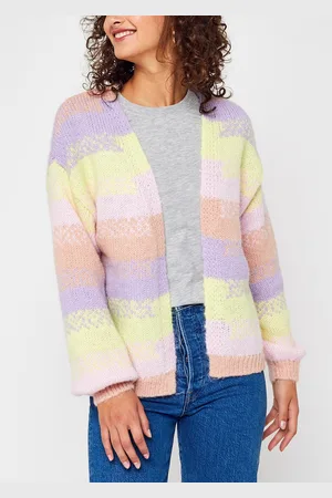 Pieces® PCNAYA LS OVERSIZE KNIT CARDIGAN BC - Abbigliamento - Taglia XS