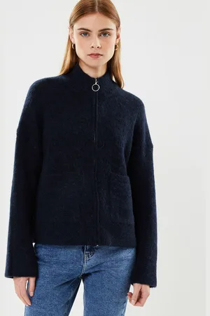SELECTED Slfsia Ras Ls Knit Zipper Cardigan Noos - Abbigliamento - Taglia L