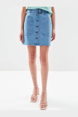 VERO MODA Vmannora Hr But Short Denim Skirt Lcs - Abbigliamento - Taglia S