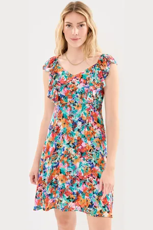 VERO MODA Vmjosi S/L Short Dress Wvn Lcs - Abbigliamento - Taglia XS
