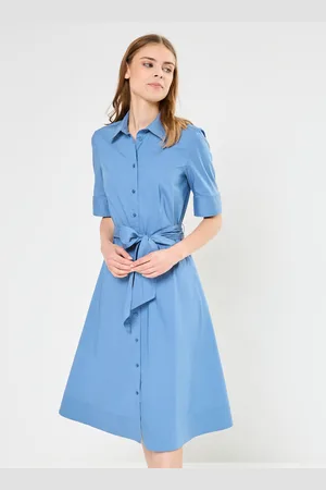 Ralph Lauren Robe-chemise ceinturée en coton mélangé - Abbigliamento - Taglia 40