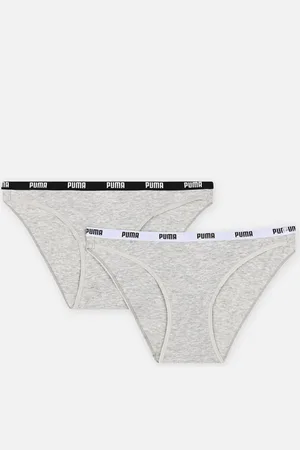 PUMA Puma Women Bikini 2P Pack Grey / Grey - Abbigliamento - Taglia XS