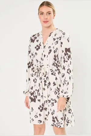 SELECTED Slfviva Ls Aop Short Dress Noos - Abbigliamento - Taglia 34
