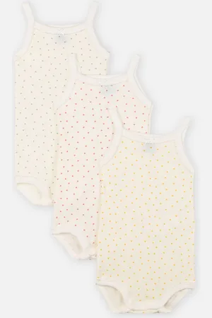 Petit Bateau 3 Bodies A Bretelles - Abbigliamento - Taglia 12M