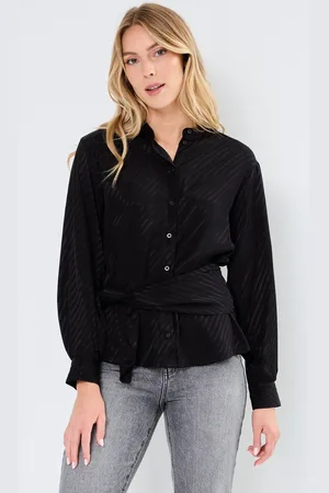 SELECTED SLFCASSIA LS SCARF SHIRT B - Abbigliamento - Taglia 34