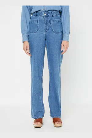 Pieces® PCAMA HW WIDE JEANS LB BC - Abbigliamento - Taglia XS