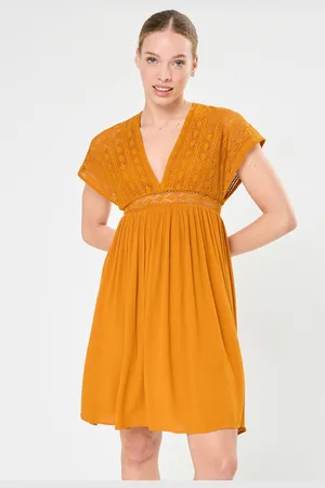 VILA Viamline V-Neck S/L Short Dress - Abbigliamento - Taglia 34