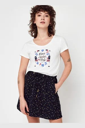 IKKS Tee Shirt Col Rond QW10194 - Abbigliamento - Taglia L