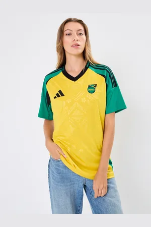 adidas Maillot de foot Jamaique JFF H JSY W - Unisexe - Abbigliamento - Taglia M