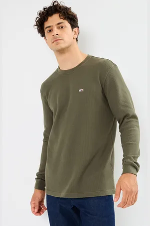 Tommy Hilfiger Tjm Reg Waffle L/S T DM0DM19216 - Abbigliamento - Taglia L