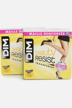 Dim Collant Resist Transparent Cube 15 Deniers X2 - Calze e collant - Taglia 1