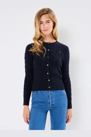 Ralph Lauren Cardigan torsadé en coton à col rond - Abbigliamento - Taglia L