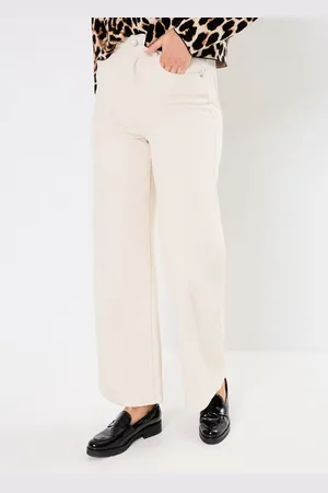 VERO MODA VMKATHY HR WIDE ECRU JEANS GU424 - Abbigliamento - Taglia 27 X 32