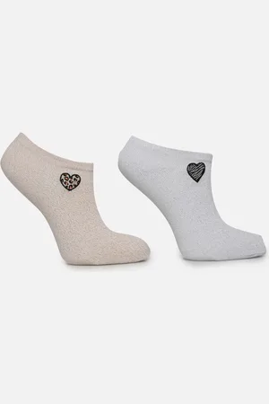 Pieces® PCTASSI EMBROIDERY SNEAKER SOCK 2 PACK - Calze e collant - Taglia T.U