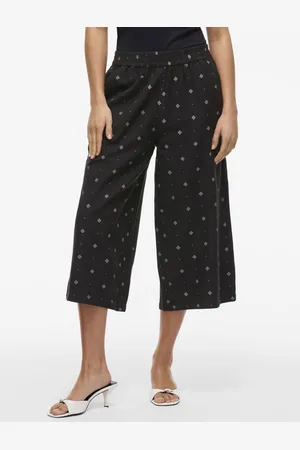 VILA VIPRISILLA PRINT HW CULOTTE PANTS/1 - Abbigliamento - Taglia 34