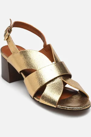 Rivecour Sandales n°551 - Cuir craquelé - Doré - Sandali e scarpe aperte - Taglia 36