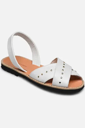MINORQUINES Avarca Rock Cuir Vintage Blanco - Sandali e scarpe aperte - Taglia 41