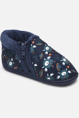 Isotoner Bottillon Zip Garçon Velours Ultra Doux - Pantofole - Taglia 20