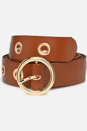 Pieces® Nalla Eyelet Leather Jeans Belt Fc - Cinture - Taglia 80