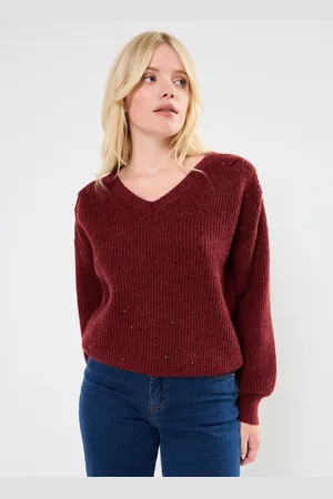 Molly Bracken LADIES KNITTED V-NECK SWEATER - Abbigliamento - Taglia M
