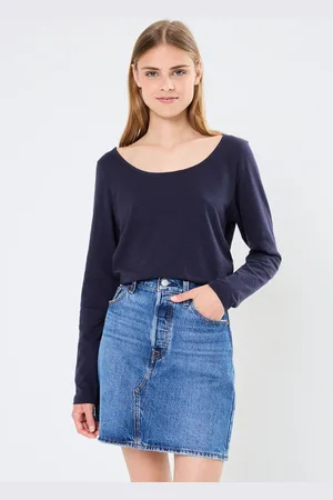 Petit Bateau Tee Shirt ML Droit Col Danseuse - Abbigliamento - Taglia S