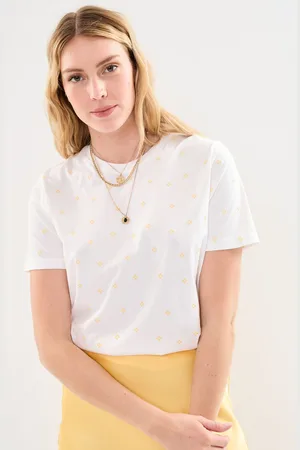 VILA Visybil Flow Emb S/S T-Shirt - Abbigliamento - Taglia XS