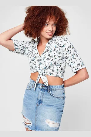 Noisy May Nmjoe S/S Waist Tie Top Sp - Abbigliamento - Taglia L