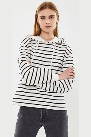 Pieces® Pcchilli Ls Hoodie Stripes Noos Bc - Abbigliamento - Taglia XL
