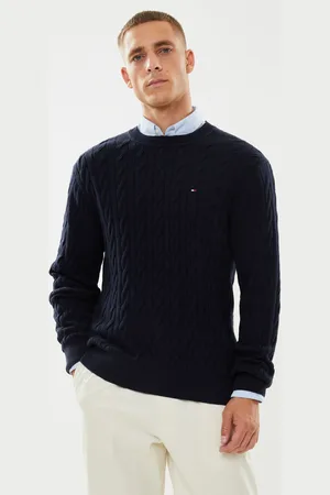 Tommy Hilfiger Classic Cable Crew Neck - Abbigliamento - Taglia XL
